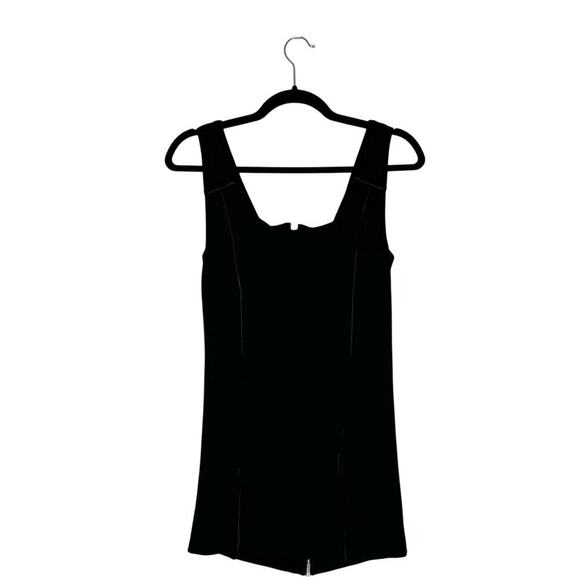 T by Alexander Wang Piped Micro Mini Cocktail Dress Women's Black Size Small - Picture 3 of 5